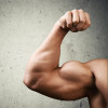 bicep man flex muscle arm