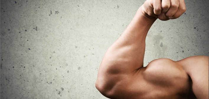 bicep man flex muscle arm