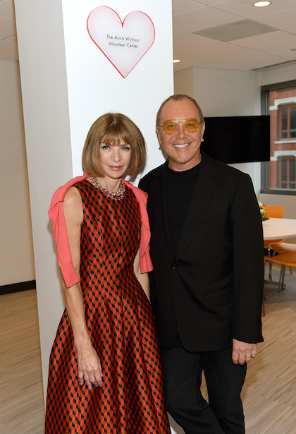 Vogue editor Anna Wintour and fashion designer Michael Kors at the Anna Wintour Volunteer Center. All photos courtesy of God's Love