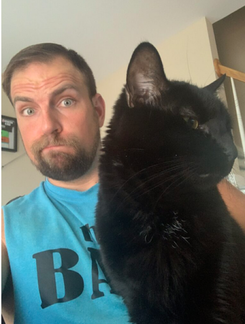 Our last selfie ever justin and cat