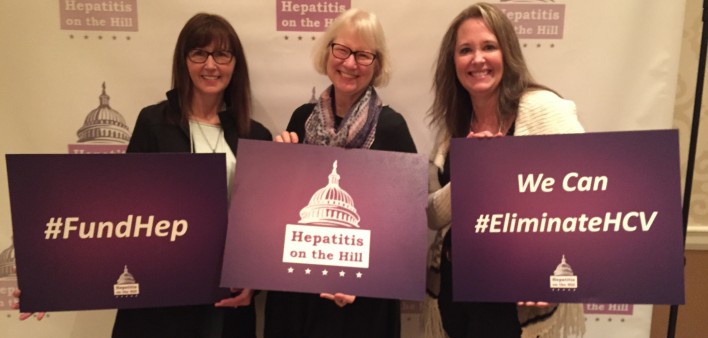 HEP C Advocates: Karen Hoyt, Lucinda Porter, & Kim Bossley at #HepOnTheHill