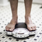 bare feet on scale