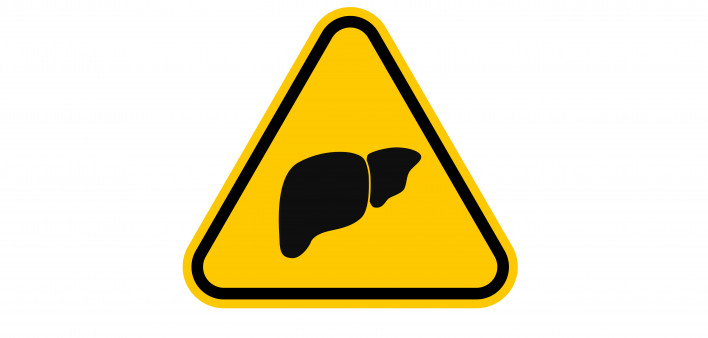 caution sign liver