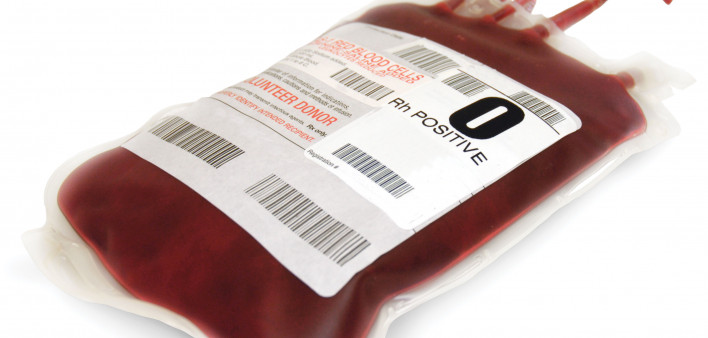 bag of o positive blood