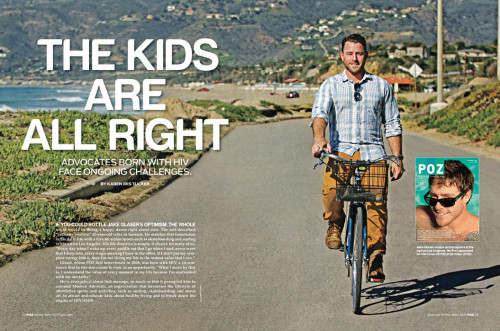 spread from POZ magazine