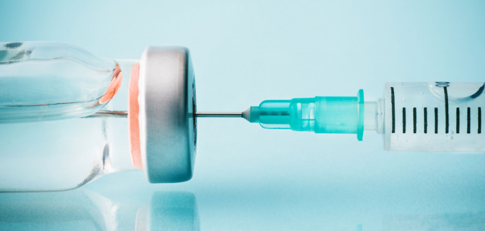 vial and needle vaccine injection medication