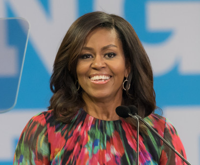 Michelle Obama, speaking to students at NC State University