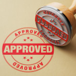 approved stamp red