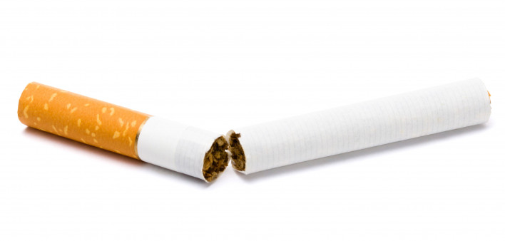 cigarette broken in half