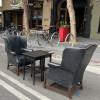 Outdoor dining on Valencia Street in San Francisco