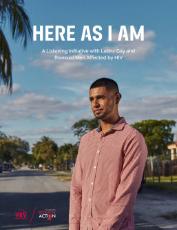 An image from Here as I Am a report on HIV and Latinx Men