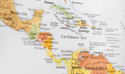 Map of Central America