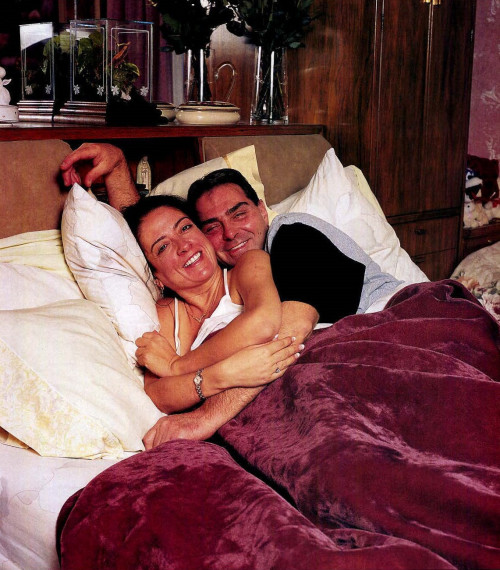 Kathy Petersen, 35, HIV positive, Los Angeles; Ronny Critcher, 46, HIV positive, Boston