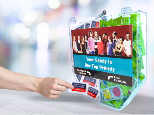 Capital City AIDS Fund condom dispensers now offer hand sanitizer