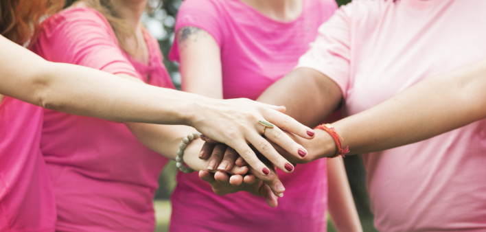 Women fighting breast cancer