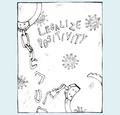 One of four comics in Strip AIDS 2020